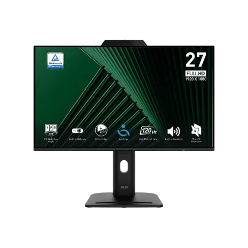 MSI PRO MP272PMG 27" 120Hz FHD Business Monitor With Built in Webcam
